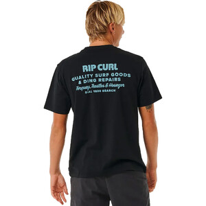 2024 Rip Curl Hombres Heritage Ding Reparaciones Tee 0EZMTE - Black